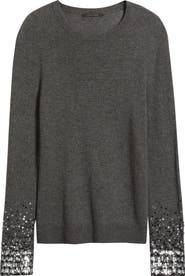 KOBI HALPERIN Lainey Sequin Cuff Sweater