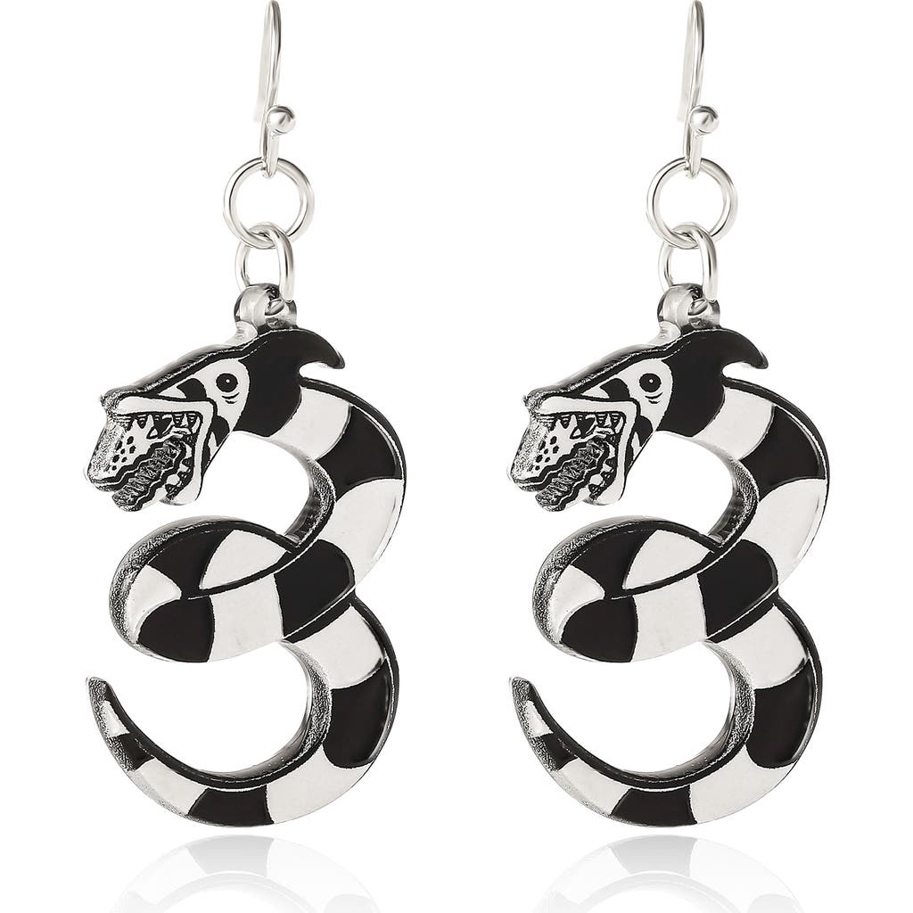 Beetlejuice Enamel Sandworm Earrings In Multi
