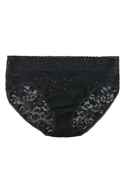 Hanky Panky Plus Size Daily Lace Cheeky Brief In Black