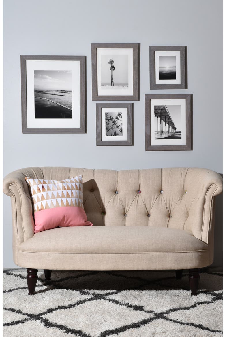 Ombré Beach 5-Piece Gallery Art Print Set, Alternate, color, WHITE