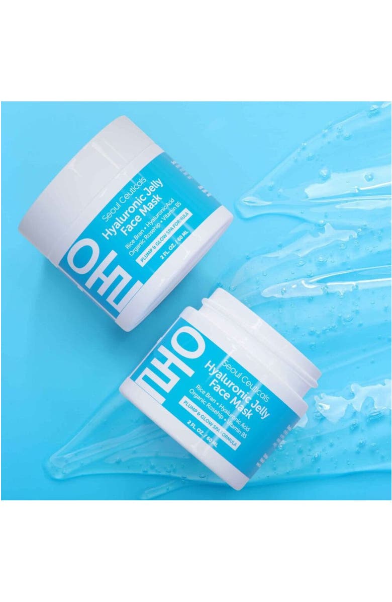 Seoul Ceuticals Korean Skincare Hyaluronic Jelly Face Mask, Alternate, color, Clear