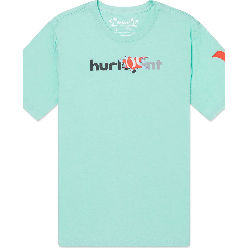 Hurley Men's Evd 25th S1 Short Sleeve T-shirt In Tropical Mist Heather