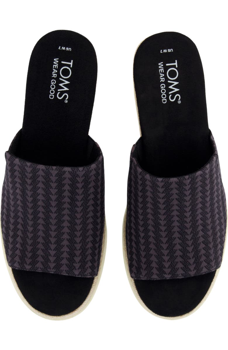 TOMS Margo Espadrille Wedge Slide Sandal, Alternate, color,