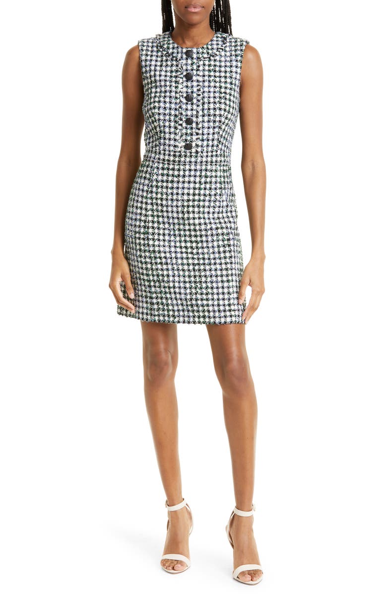 Veronica Beard Julie Sleeveless Tweed Dress, Main, color, 