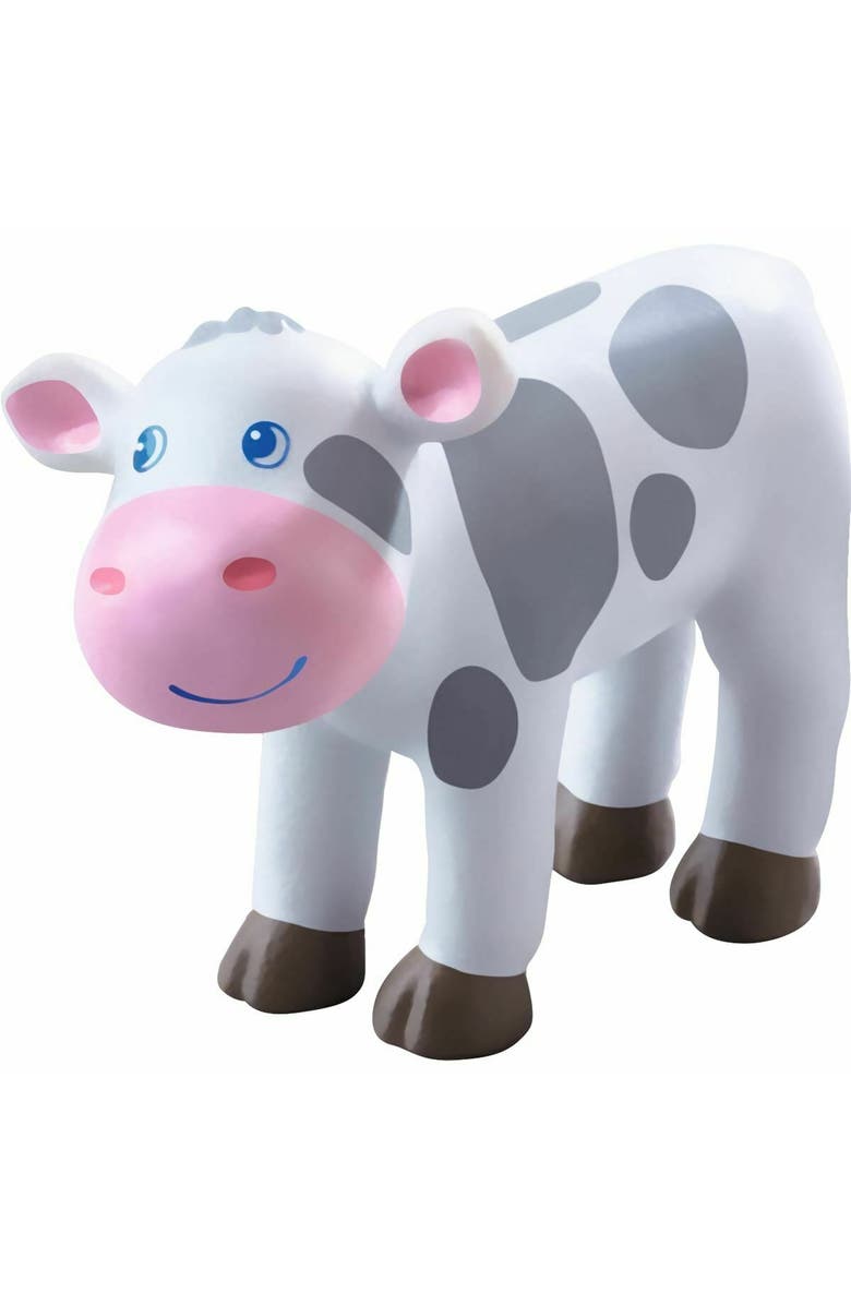HABA Little Friends Spotted Calf - 2.75" Holstein Farm Animal Toy Figure, Main, color, 