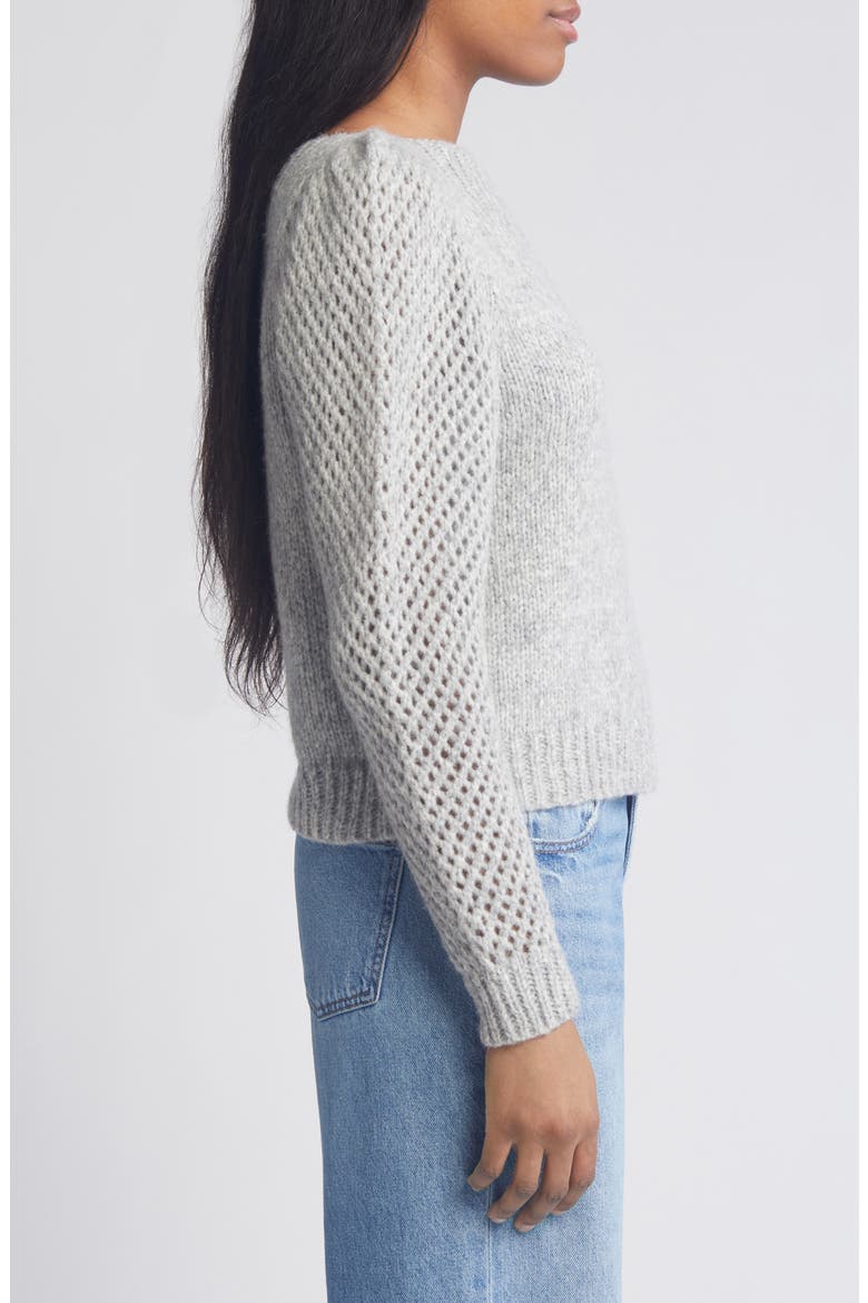 Rosie Pullover Sweater, Alternate, color, GREY