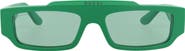 Gucci 55mm Rectangular Sunglasses
