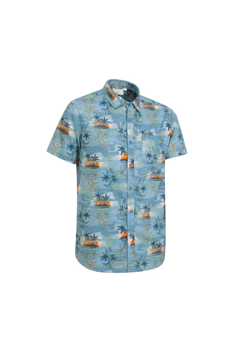 Tropical Shirt, Alternate, color, Bright Blue