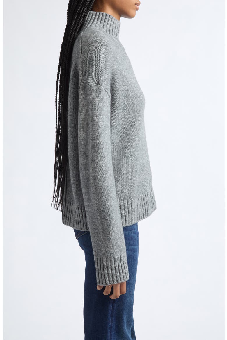 Journey Merino Wool & Cashmere Sweater, Alternate, color, MEDIUM HEATHER GREY