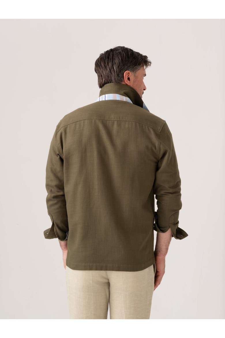 Cotton Shirt Jacket, Alternate, color, Olive