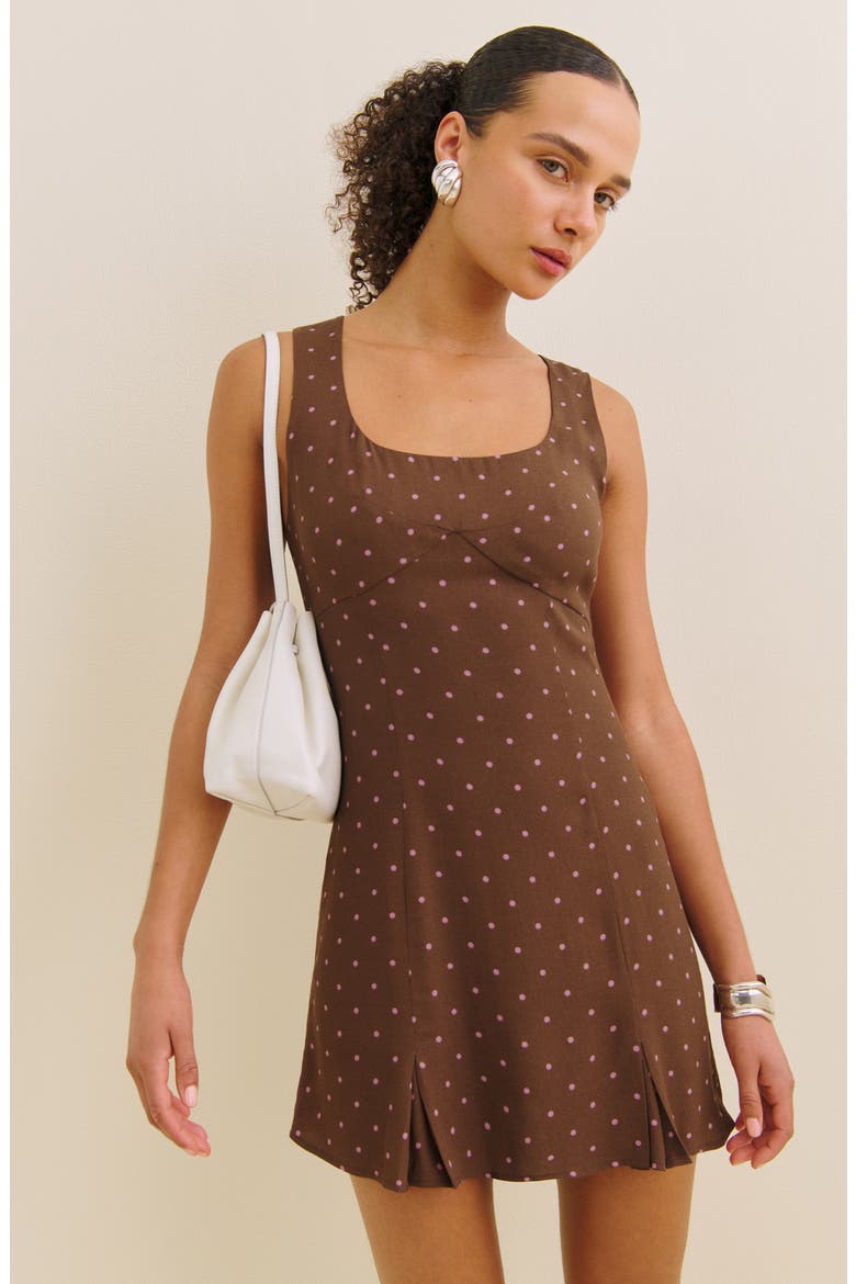 x Devon Lee Carlson Cher Sleeveless Minidress, Alternate, color, KISS DOT