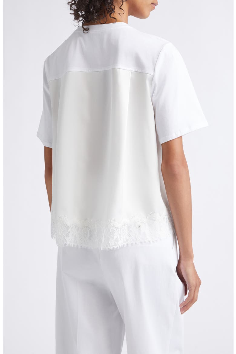 Mixed Media Cotton T-Shirt, Alternate, color, WHITE