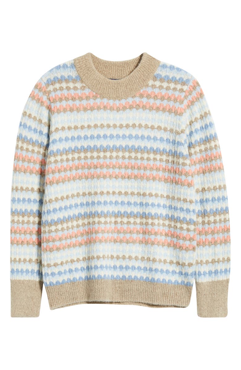 Hatley Bubble Stripes Sweater, Alternate, color, Grey