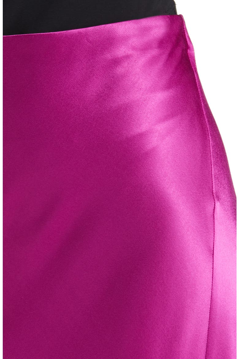 Maya Satin A-Line Skirt, Alternate, color, RADIANCE