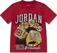 Jordan Kids' Six Rings Cotton Blend Graphic T-Shirt