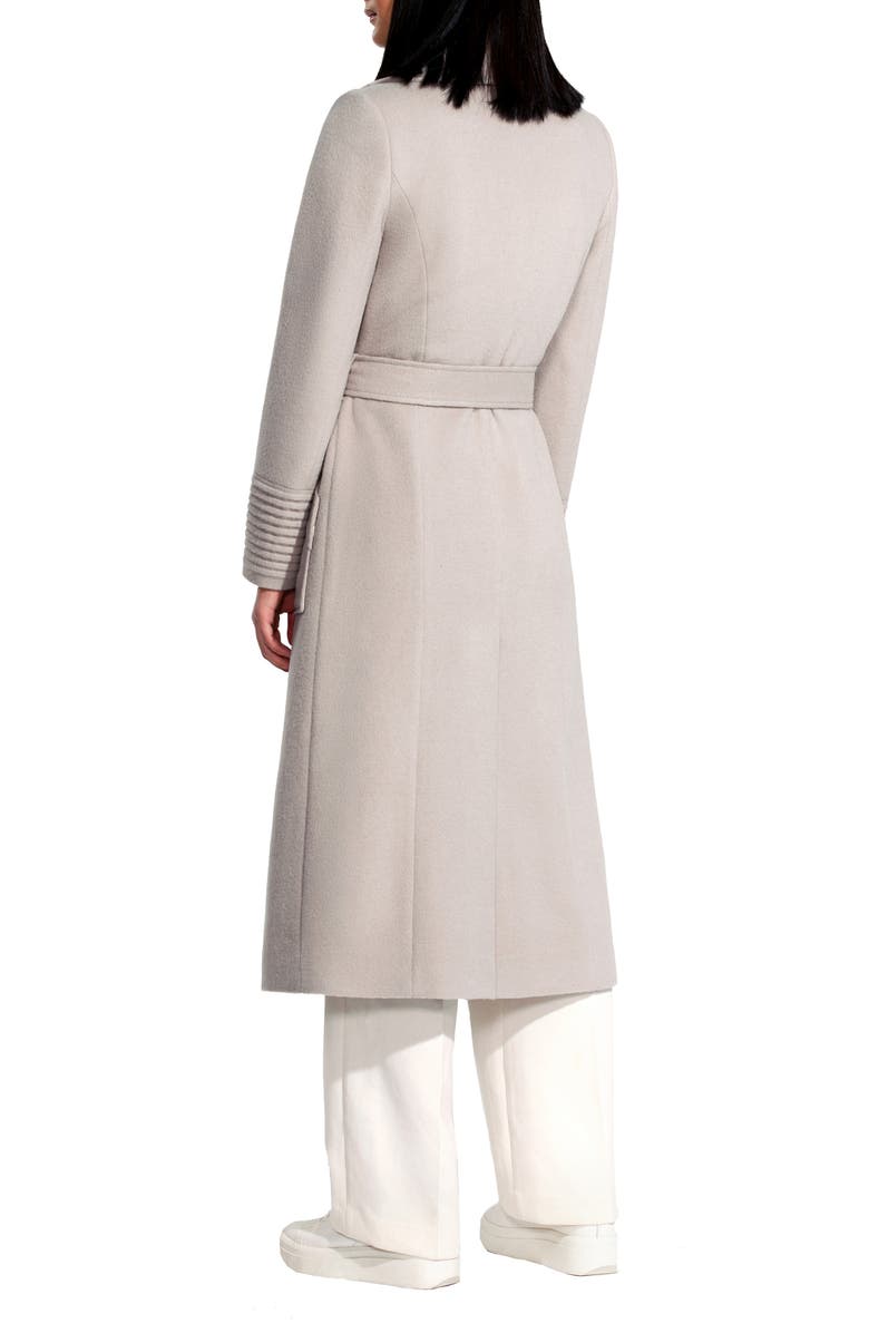 SENTALER Wide Collar Alpaca & Wool Longline Coat, Alternate, color, Bleeker Beige