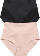 SKINNY GIRL 2-Pack High Waist Scuba Briefs