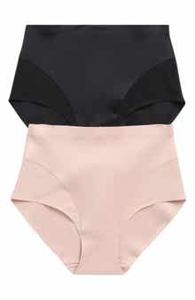 SKINNY GIRL 2-Pack High Waist Scuba Briefs