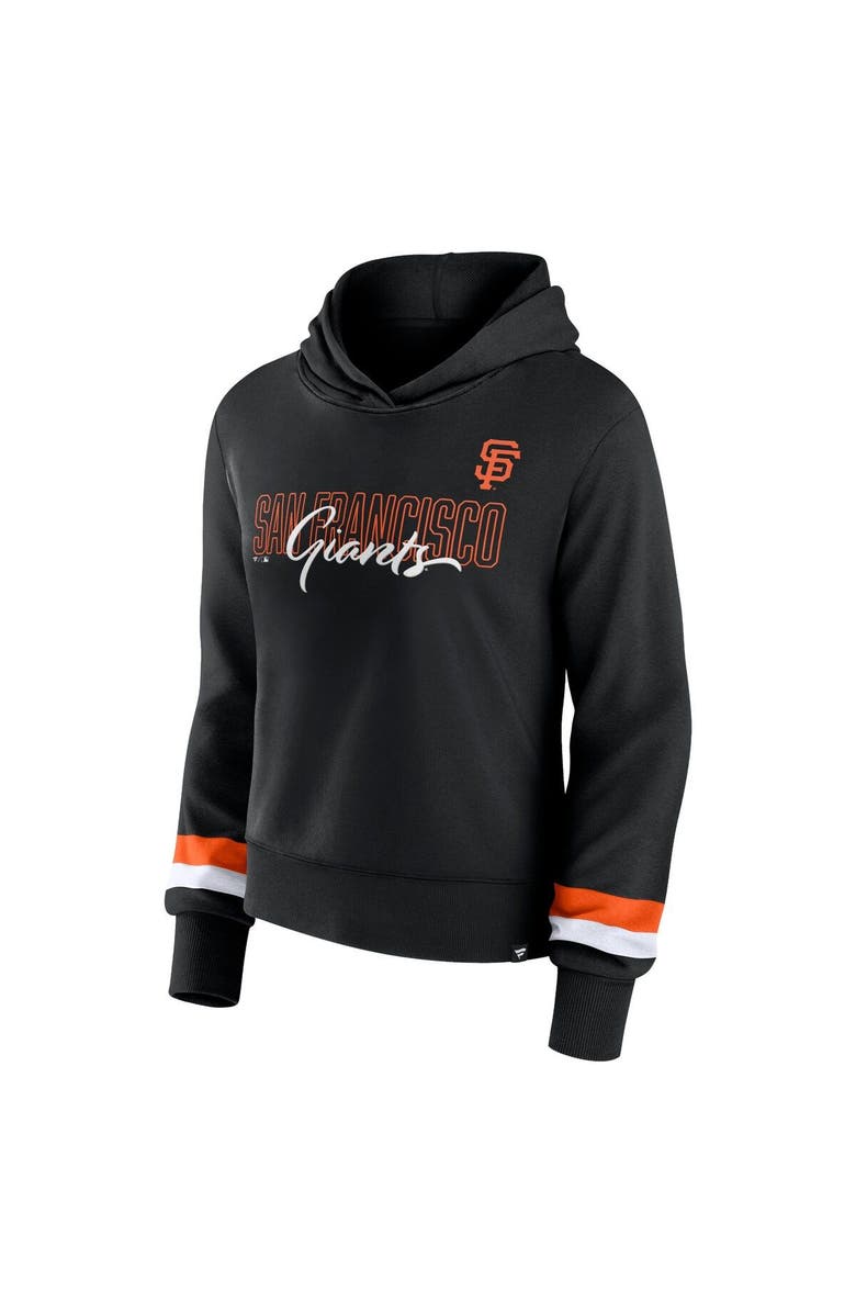 FANATICS Women's Fanatics Branded  Black San Francisco Giants Over Under Pullover Hoodie, Alternate, color, 
