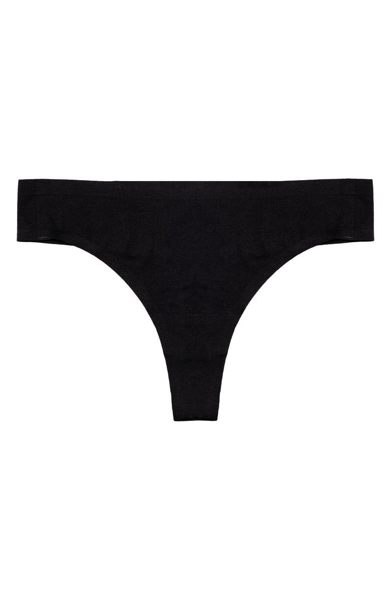 Saalt Seamless Thong, Alternate, color, Black