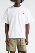 Sacai Embroidered Cotton Jersey T-Shirt