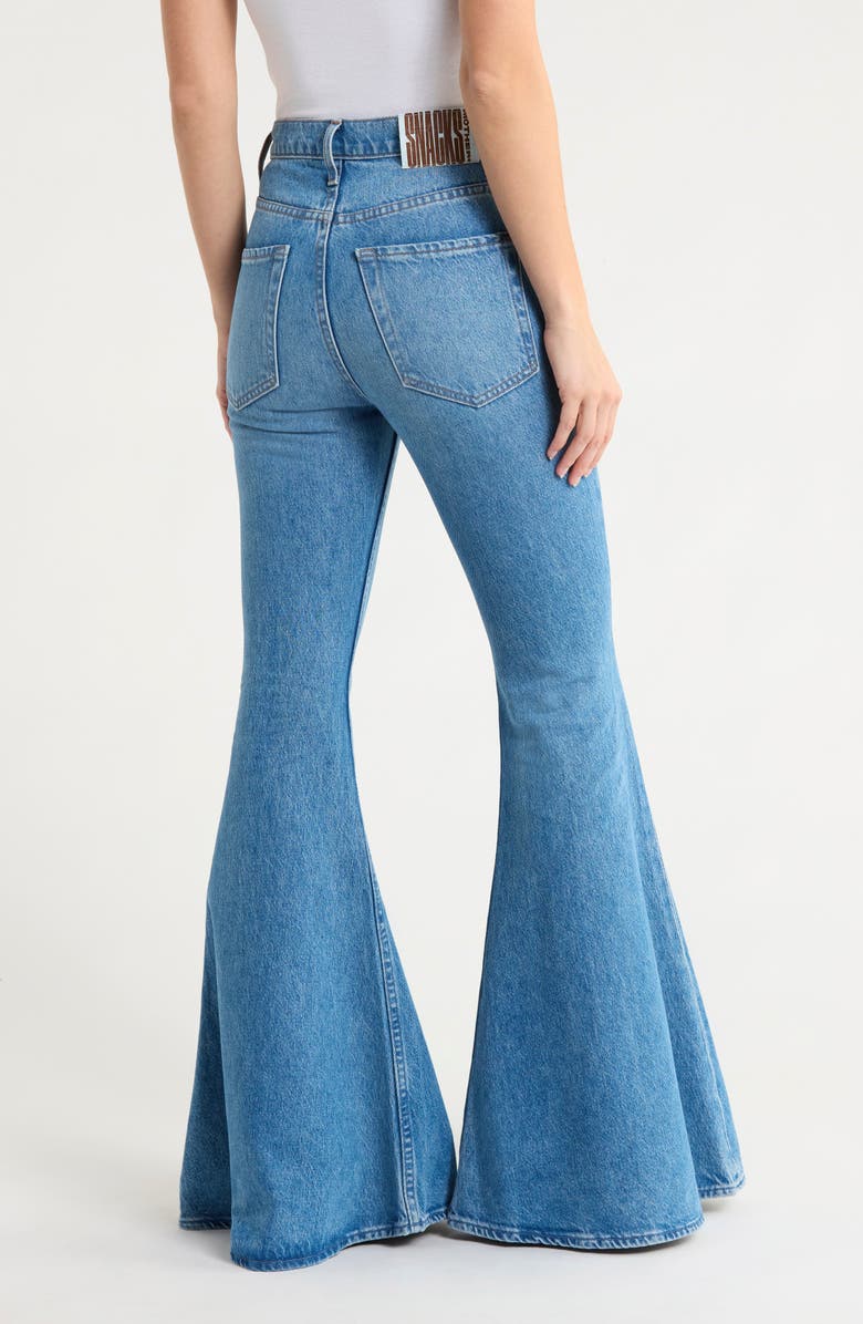 The Dollop Heel Flared Wide Leg Jeans
