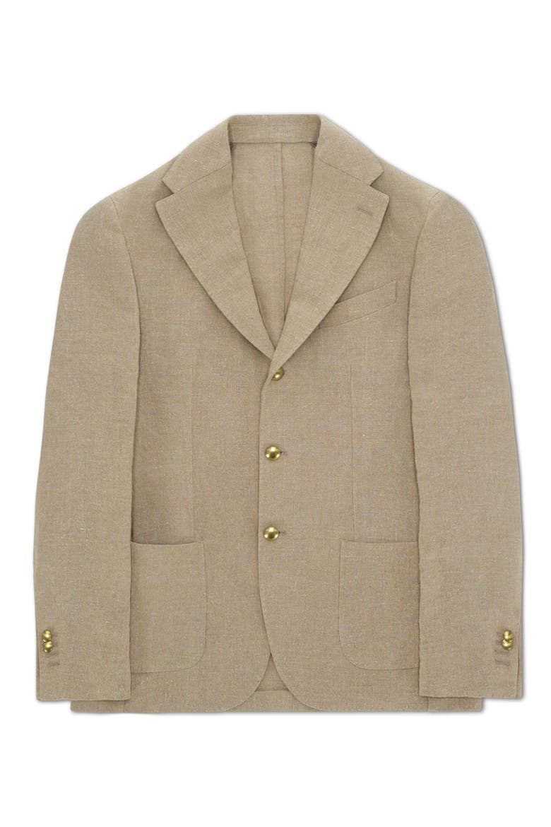 Cotton Regular Fit Jacket, Main, color, Ecru