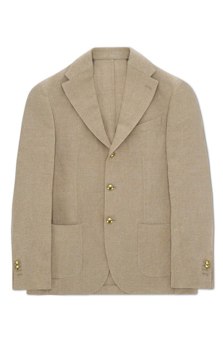 Fortela Cotton Regular Fit Jacket, Main, color, Ecru