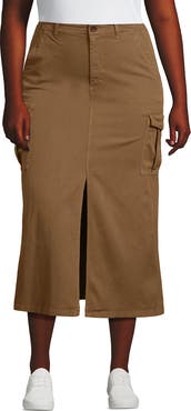 Lands' End Cool Fade Cargo Maxi Skirt
