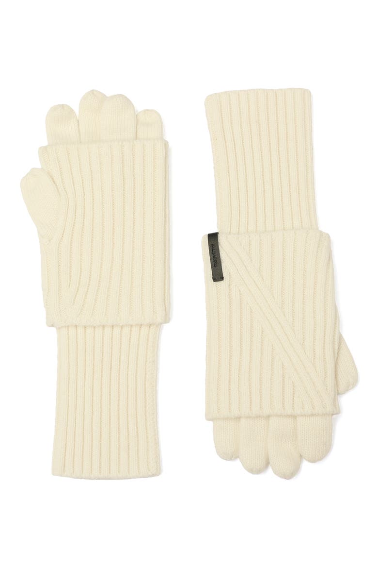 Margo Knit Gloves, Main, color, CHALK WHITE