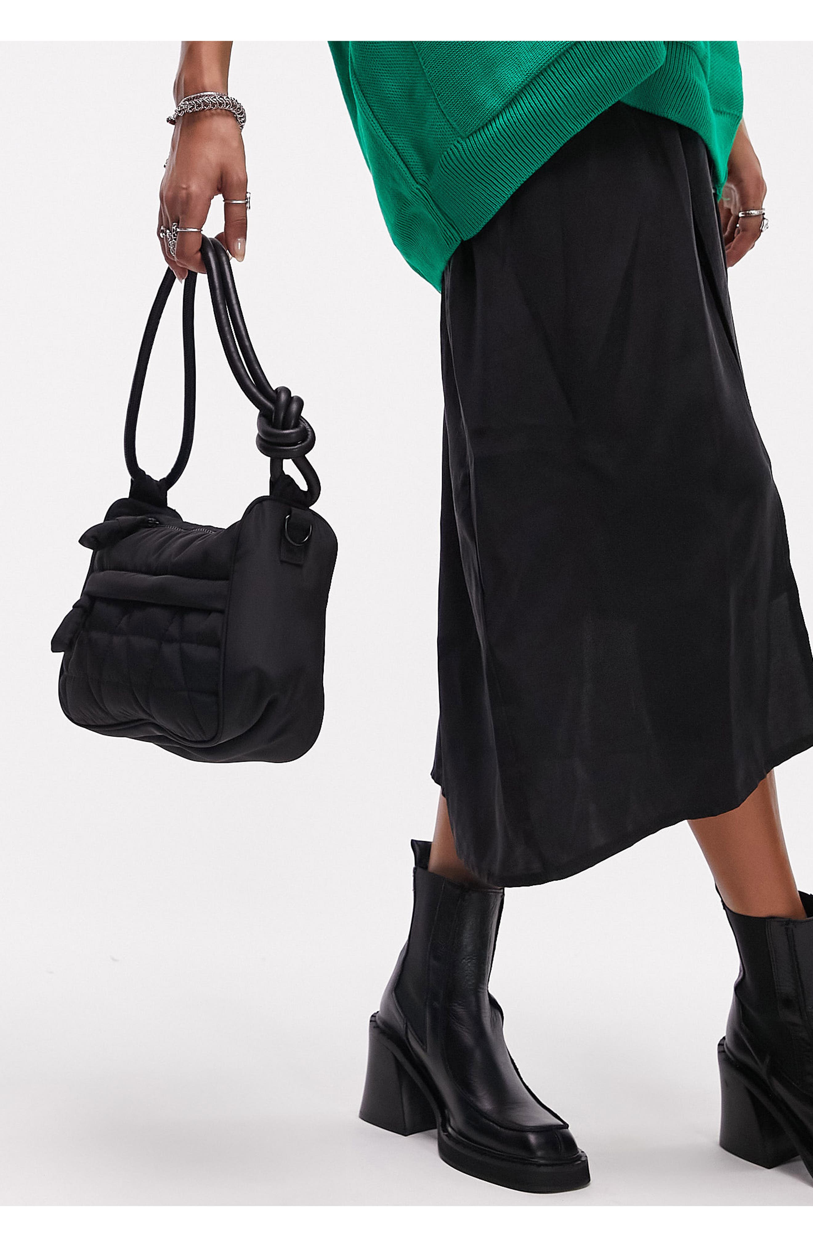 Topshop Selena Shoulder Bag, Main, color, 