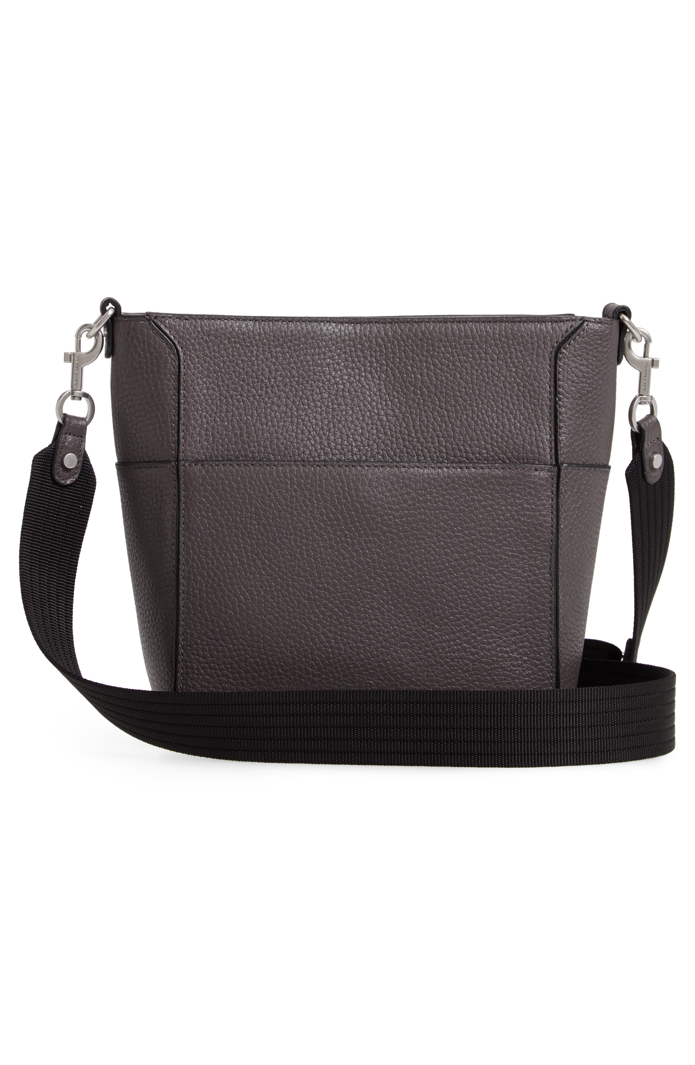 Mini Campbell Leather Crossbody Bag, Alternate, color, GREY MONUMENT