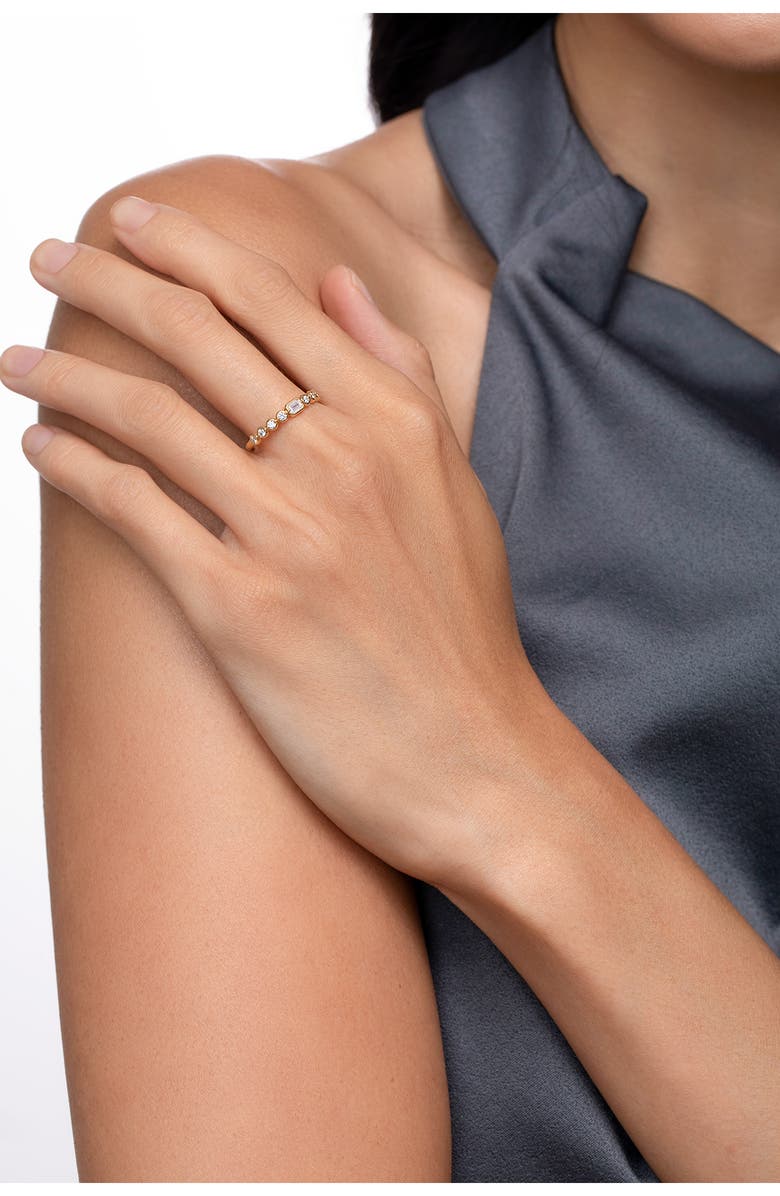 Bony Levy Monaco Mixed Diamond Stackable Ring, Alternate, color, 18Ky Yellow Gold