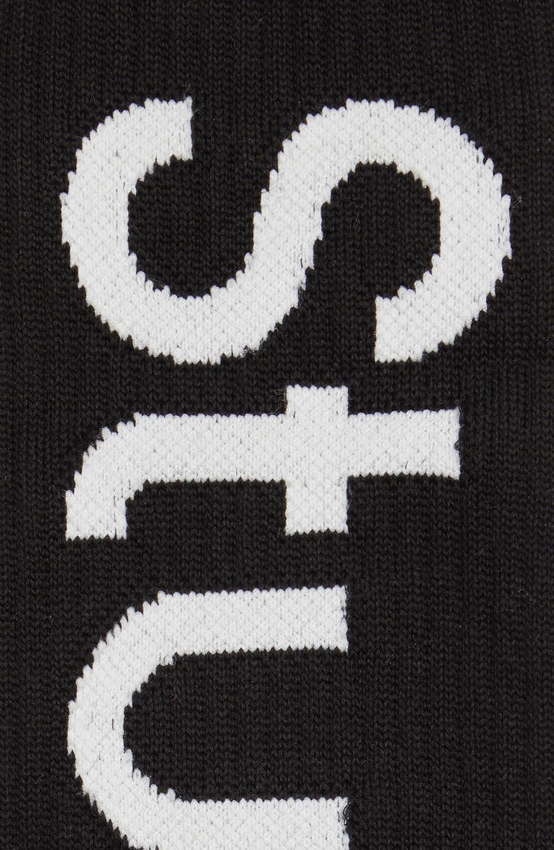 Acne Studios Logo Socks, Alternate, color, 
