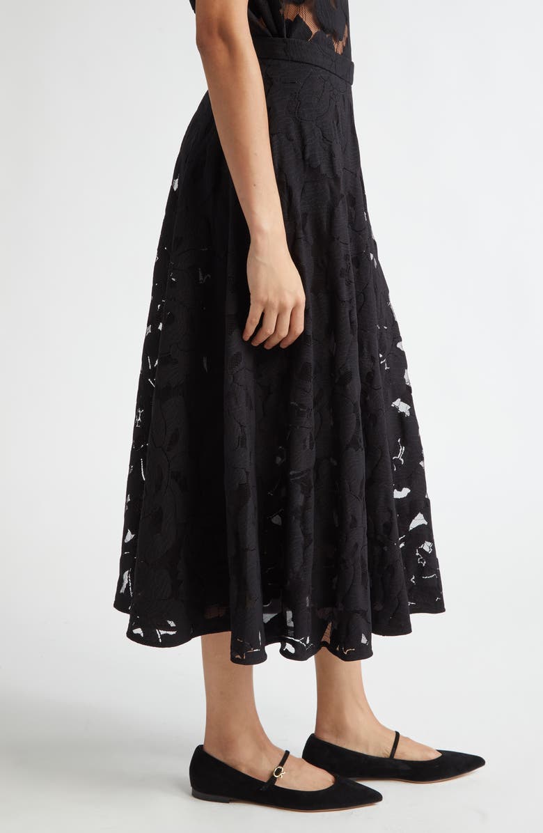 Max Mara Studio Zitto Floral Lace Midi Skirt, Alternate, color,