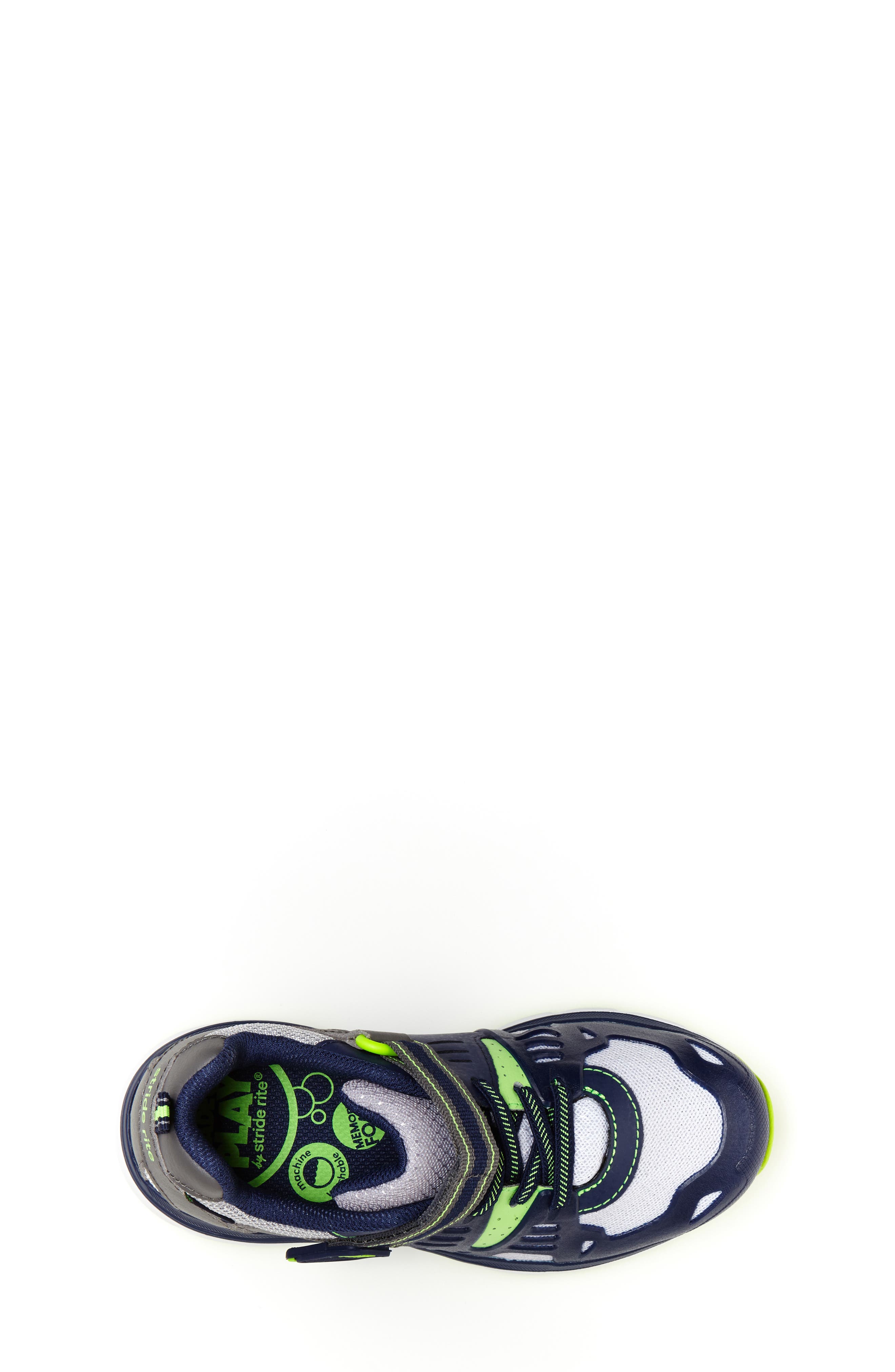 Made 2 Play® Ashton Sneaker, Alternate, color, NAVY/ LIME