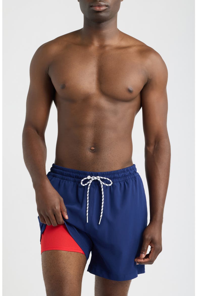 The Out of the Blues 5.5-Inch Swim Trunks, Alternate, color, NAVY