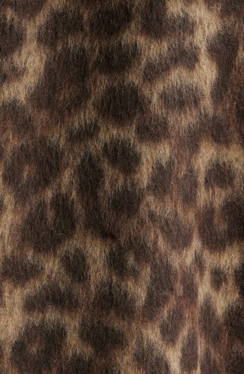 Madewell Single Breasted Leopard Print Trench Coat In Animal Print