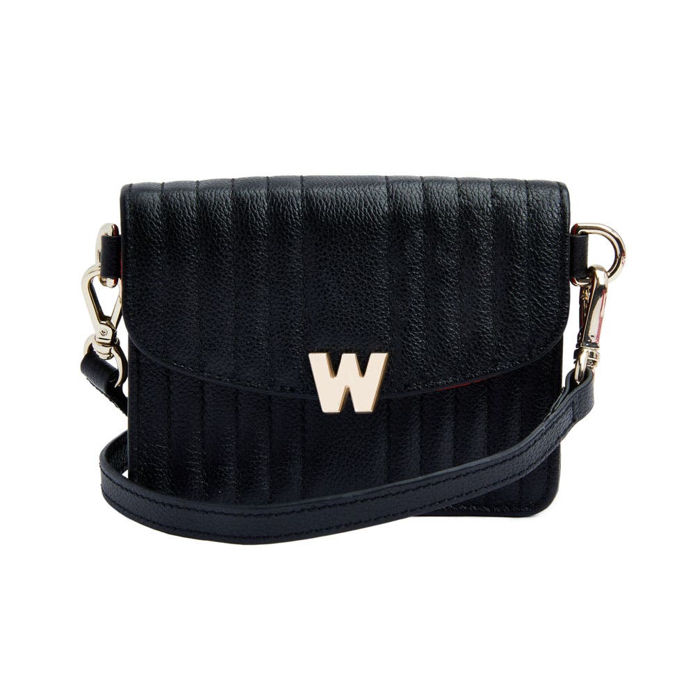 WOLF Mimi Mini Bag with Wristlet & Lanyard, Main, color, Black