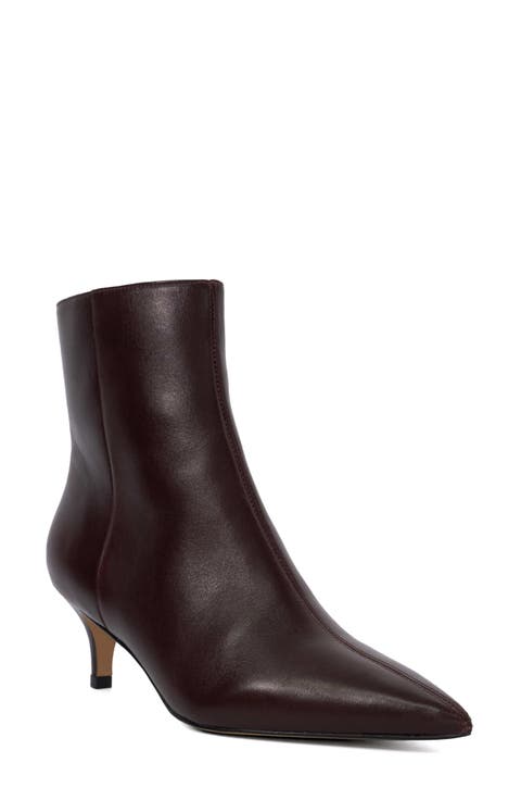 Offer Pointed Toe Kitten Heel Bootie (Women)