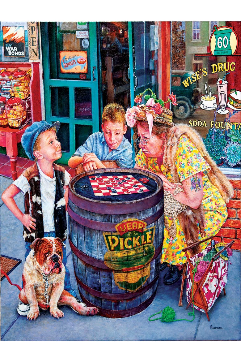 Checkers Anyone? 500 piece Jigsaw Puzzle for Adults, Alternate, color, Multicolor