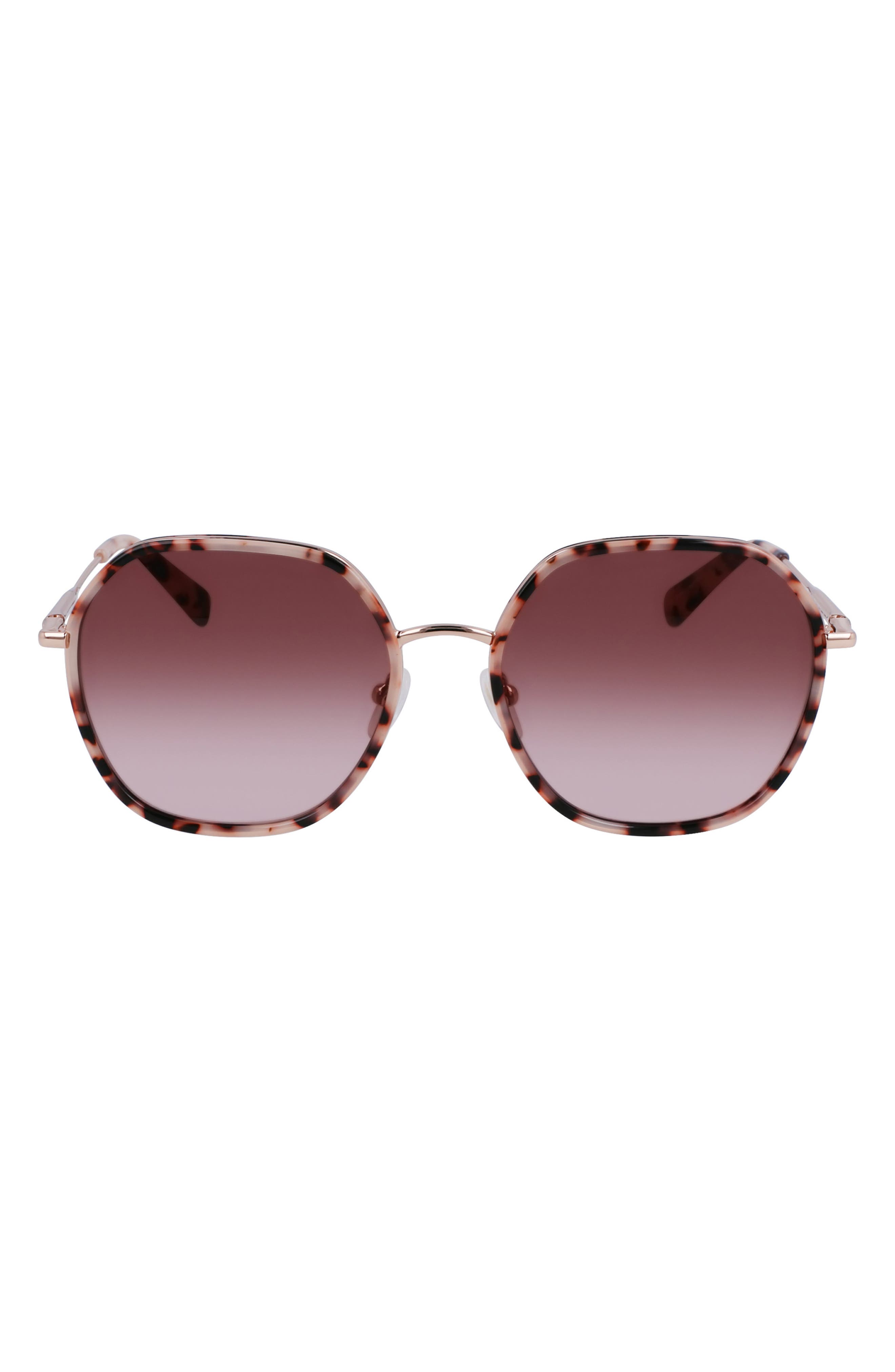 Roseau 58mm Gradient Rectangular Sunglasses