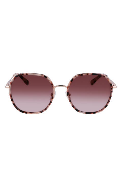 Roseau 58mm Gradient Rectangular Sunglasses