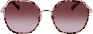 Longchamp Roseau 58mm Gradient Rectangular Sunglasses