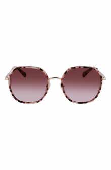 Roseau 58mm Gradient Rectangular Sunglasses