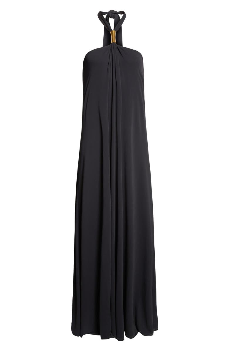 Ramy Brook Meredith Halter Gown, Alternate, color, Black