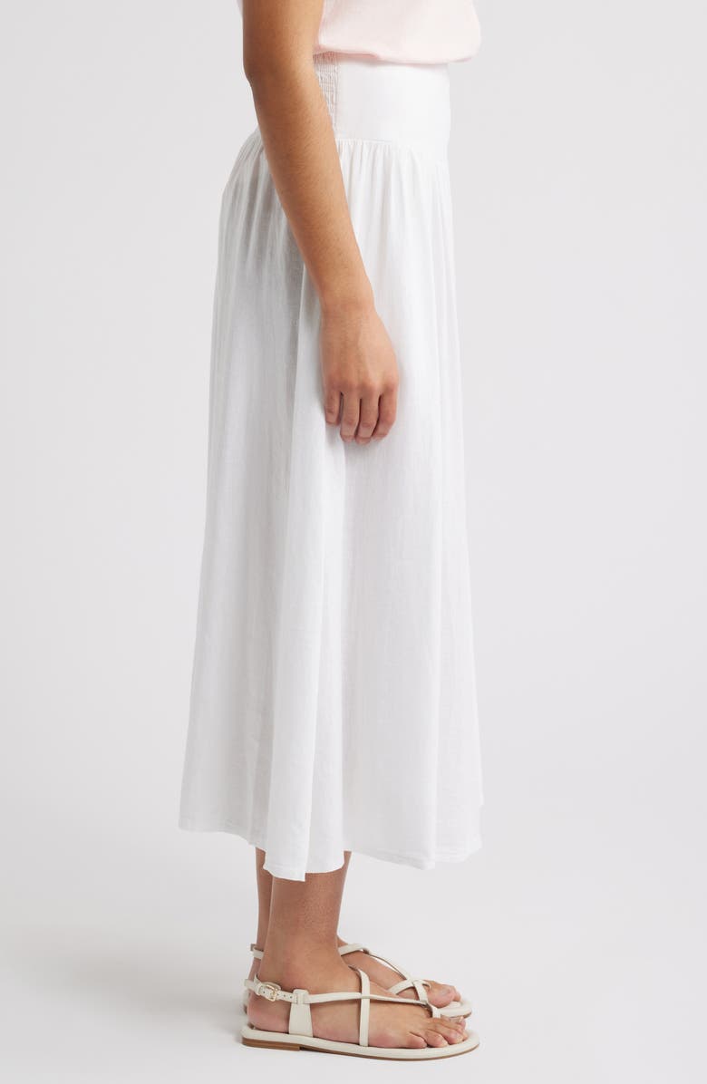 Caslon<sup>®</sup> Linen Blend Pull-On Skirt, Alternate, color,