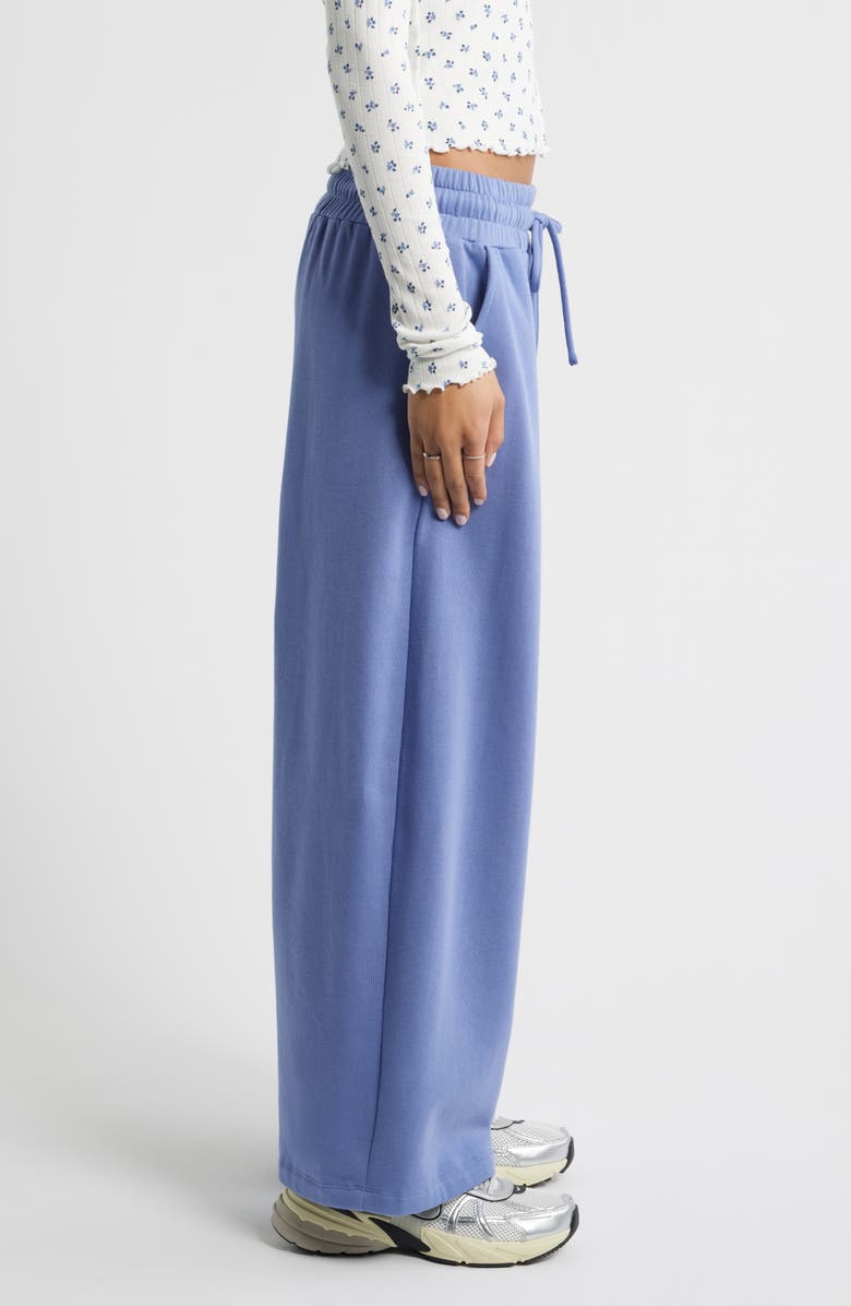 BP. Barrel Leg Fleece Sweatpants, Alternate, color, Blue Frost