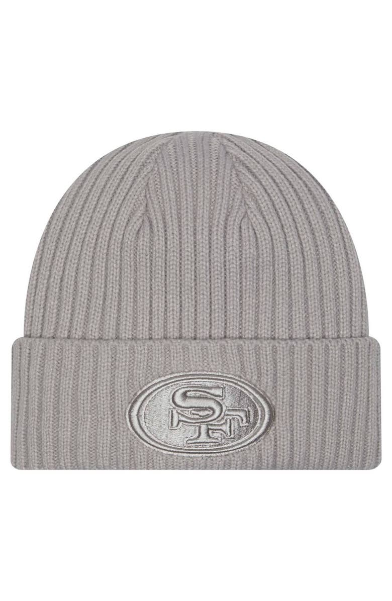 New Era Men's New Era Gray San Francisco 49ers Color Pack Cuffed Knit Hat, Main, color,