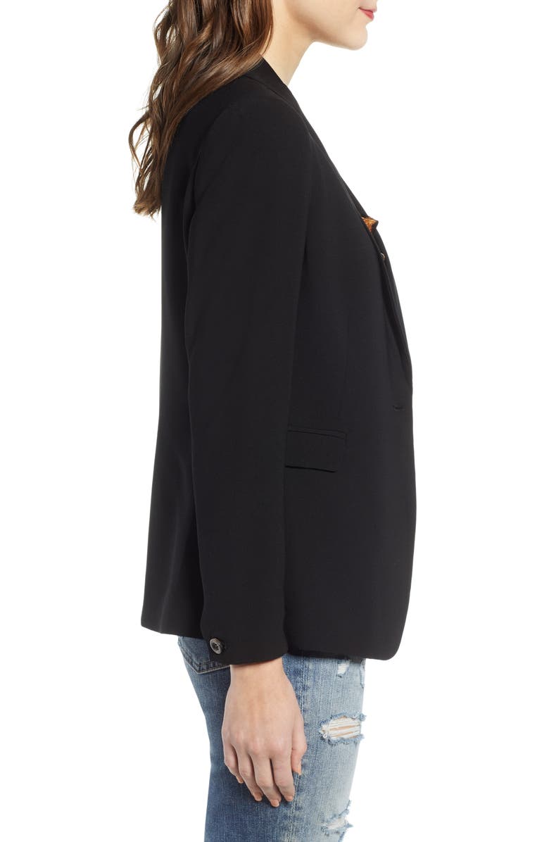 Mural Single Button Blazer, Alternate, color, 